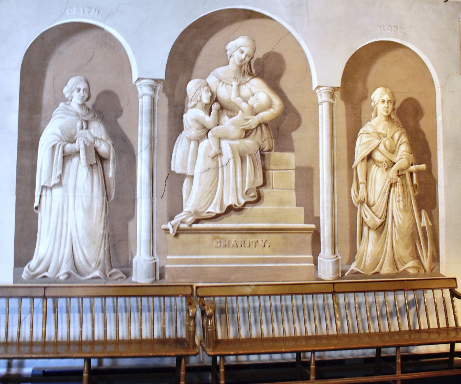 Frescoes in the Effingham Public Library/Historic Town Hall.